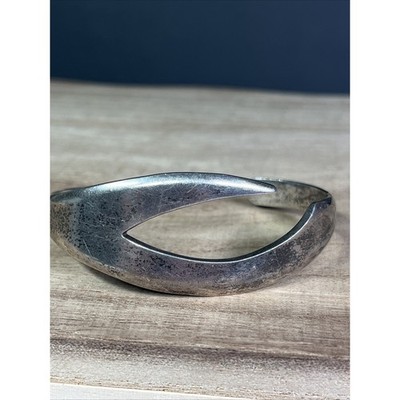 Vintage MEXIKO T8-41 Manschette ARMBAND Sterling Silber 925 durchbrochen scharfe Flügeloptik