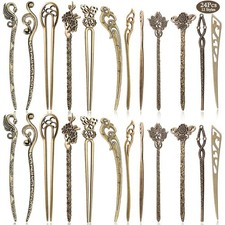 24 PCS Hair Sticks Vintage Hair Pins Chinese Women Hair Chopsticks Pins