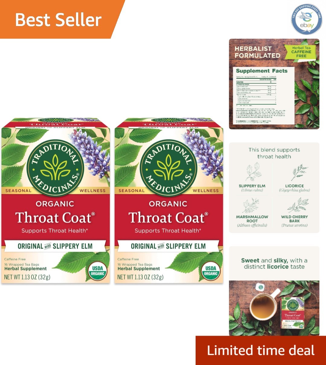 With Licorice Root - 32 Count Pack For Healthy Throats