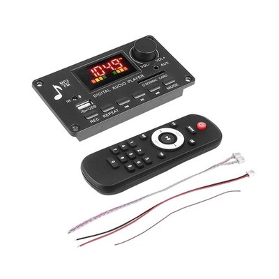 Audiomodul 12 V USB TF USB FM Autoradio mit RC 2 x 40 W Ordner Schwarzer