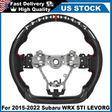 For 2015-2022 Subaru Wrx Sti S4 Steering Wheel Hydro Dip Carbon Fiber Direct Fit For 2015-2022 Subaru Wrx Sti S4 Steering Wheel Hydro Dip Carbon Fiber Direct Fit