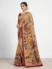 Hand Batik Printed Saree   Timeless Artistry in Every Drape
