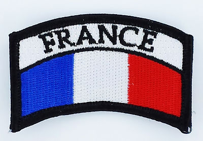 Porte-clés Patch Brodé France – Drapeau Tricolore Et Blason OPEX – Tissu