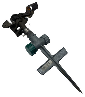 Gilmour 61A Metal Impulse Sprinkler - Gray Finish - Heavy Duty  