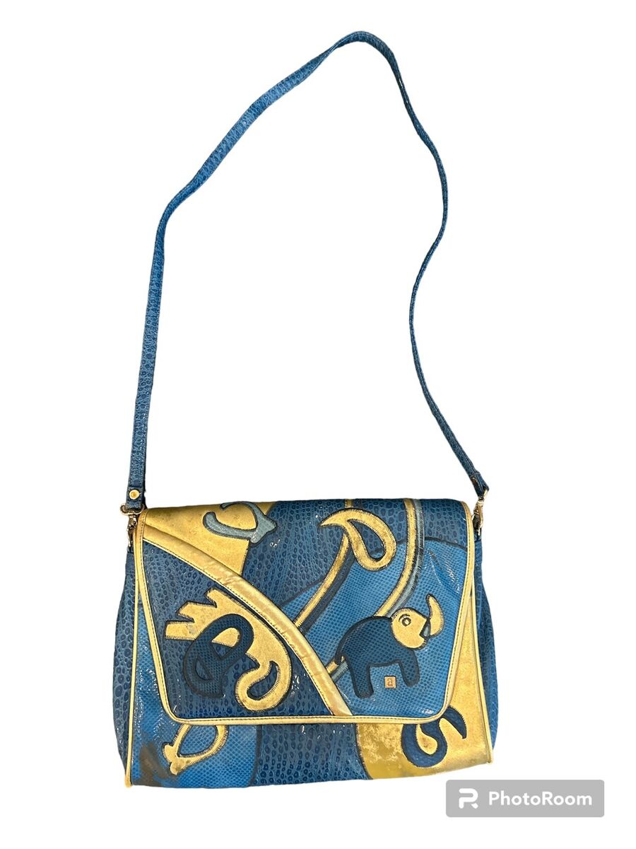 Vtg NAS BAG Alentino Elephant Patchwork Shoulder Bag | eBay Vtg NAS BAG Alentino Elephant Patchwork Shoulder Bag | eBay