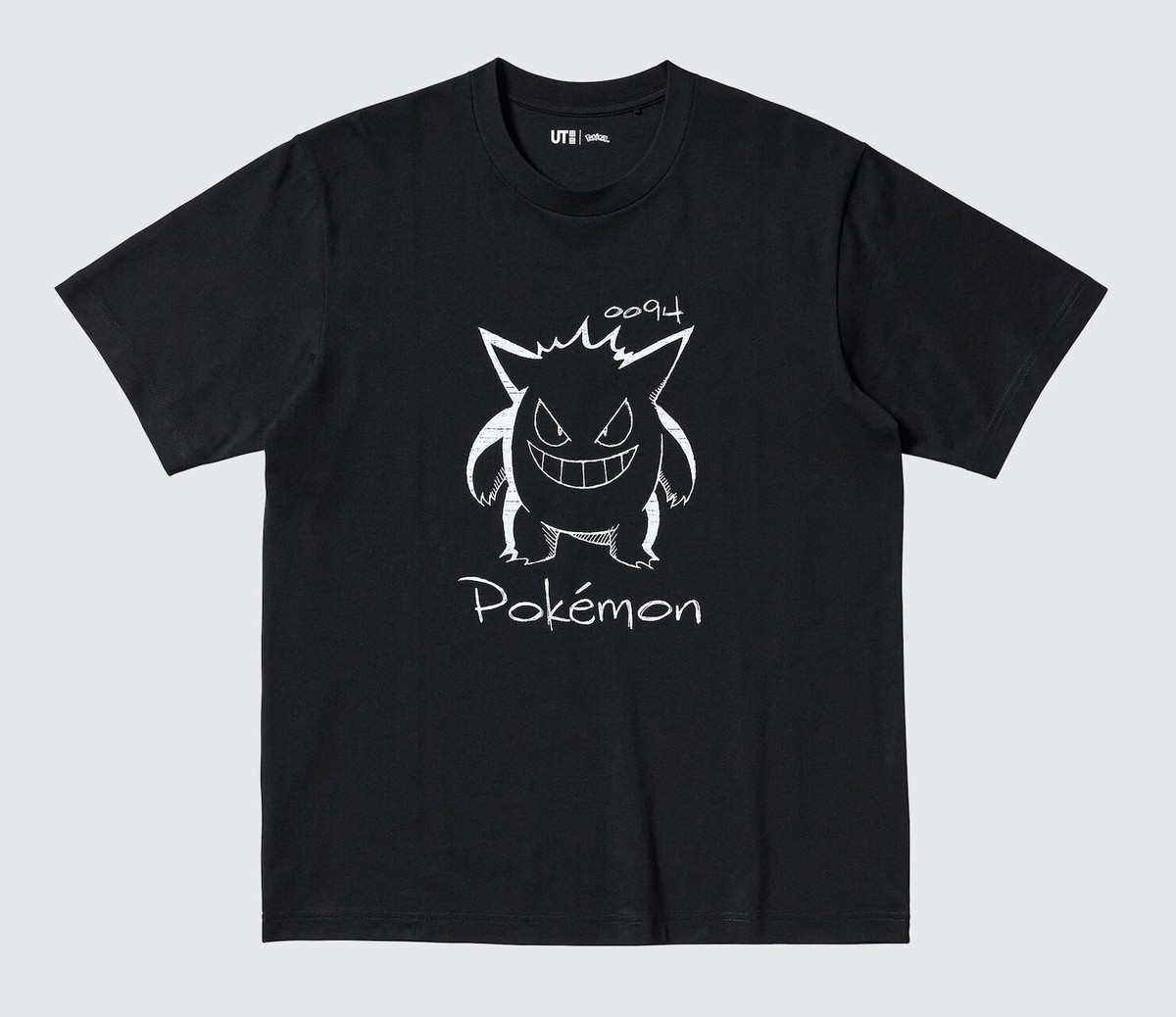 UNIQLO UT x Pokemon #0094 Gengar Black Short-Sleeve T-Shirt