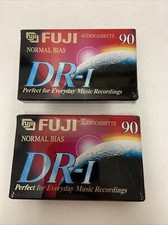 Fuji DR-I Normal Bias 90 Min Blank Audio Cassette Tape Type I Brand New Lot Of 2