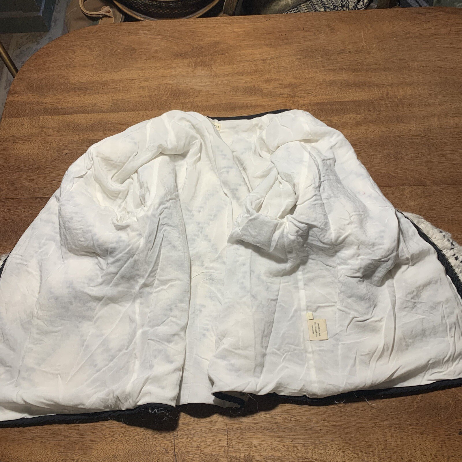 Ulla Johnson Jacket Cream Black Pattern Cozy Bouc… - image 6