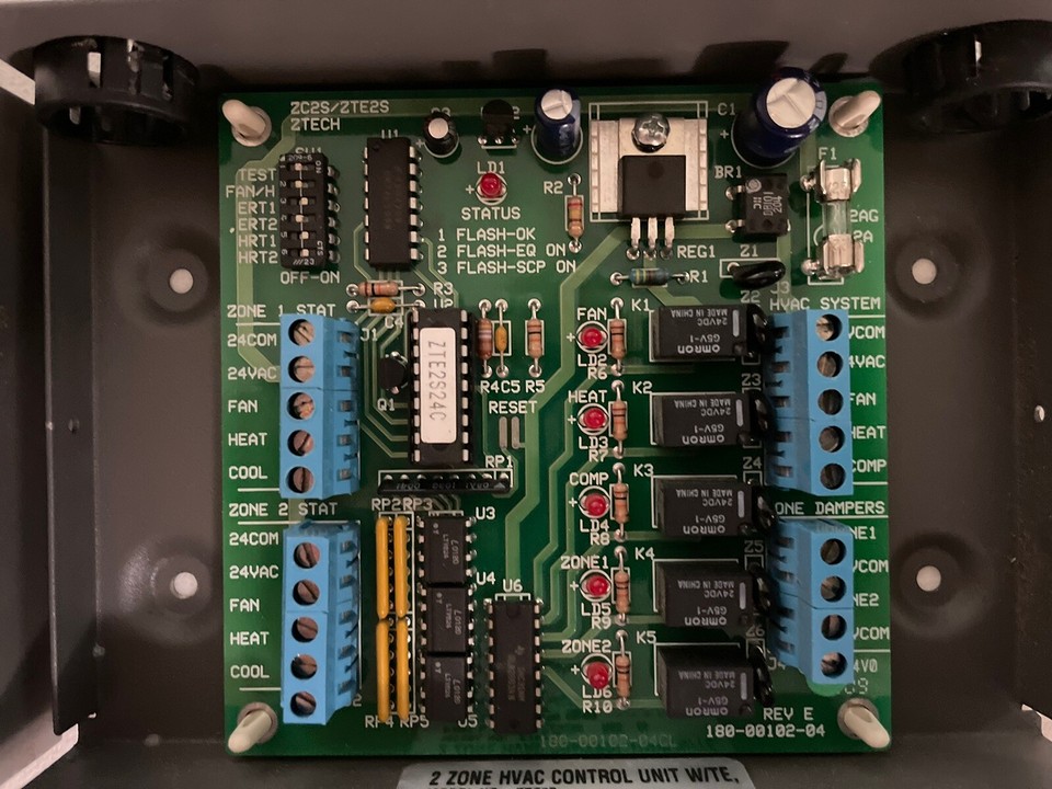 Z tech 2 Zone HVAC Zone Controller eBay