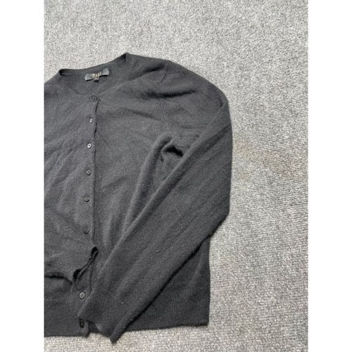 Alex Marie Women's Black Cardigan Sweater Cashmere Button Closure Size L - Picture 3 of 16
