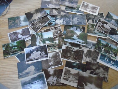 LANARK SAMMLUNG 40 POSTKARTEN VINTAGE ALS EIN LOT hauptsächlich Falls River Bridge