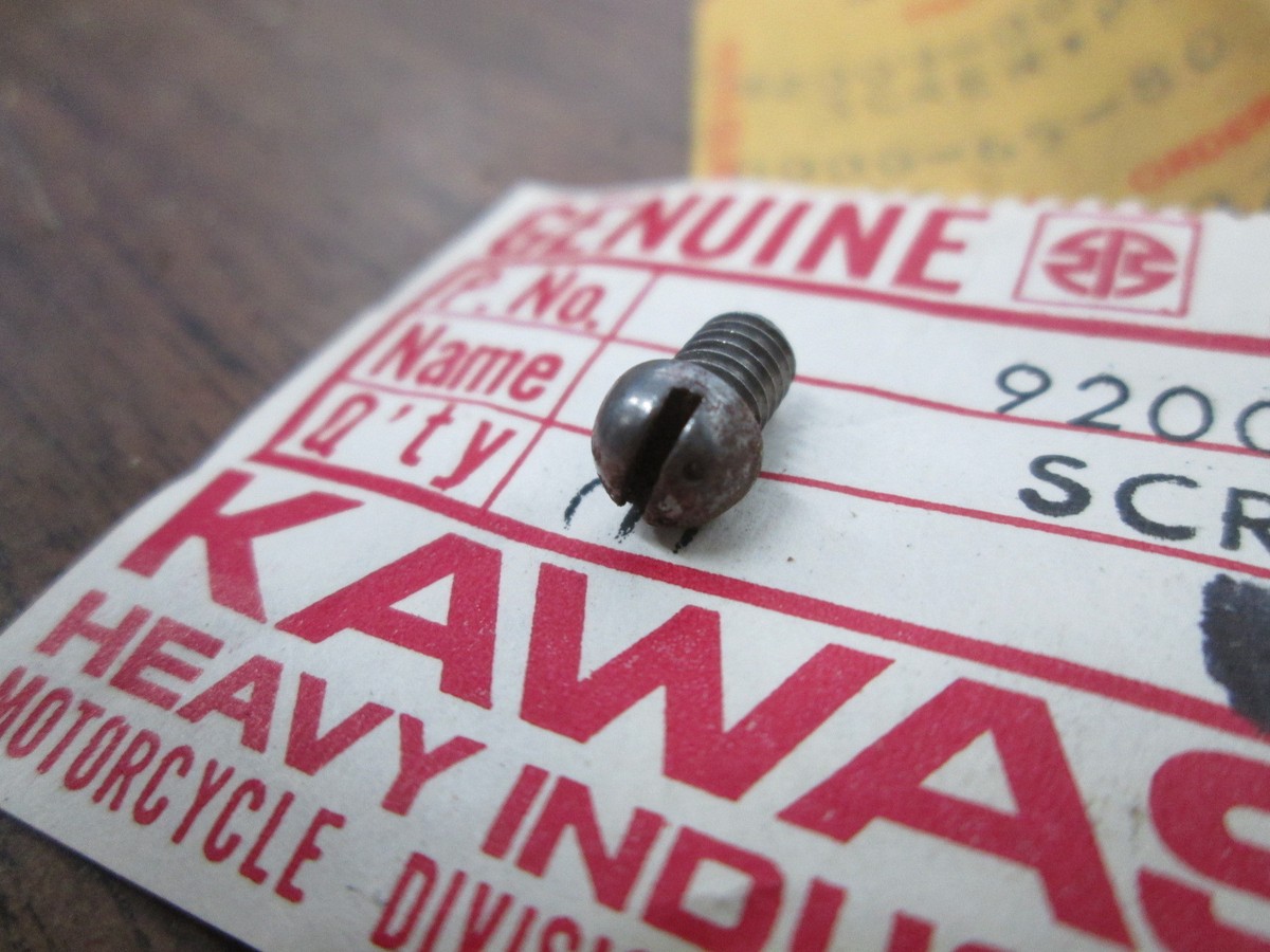 NOS Kawasaki 4x6 Panhead Screw 1973 1974 1975 F11 1977 - 1979