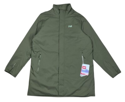 Helly Hansen Urban Pro Insulated Rain Coat Utility Green Mens Size 2XL NWT $240