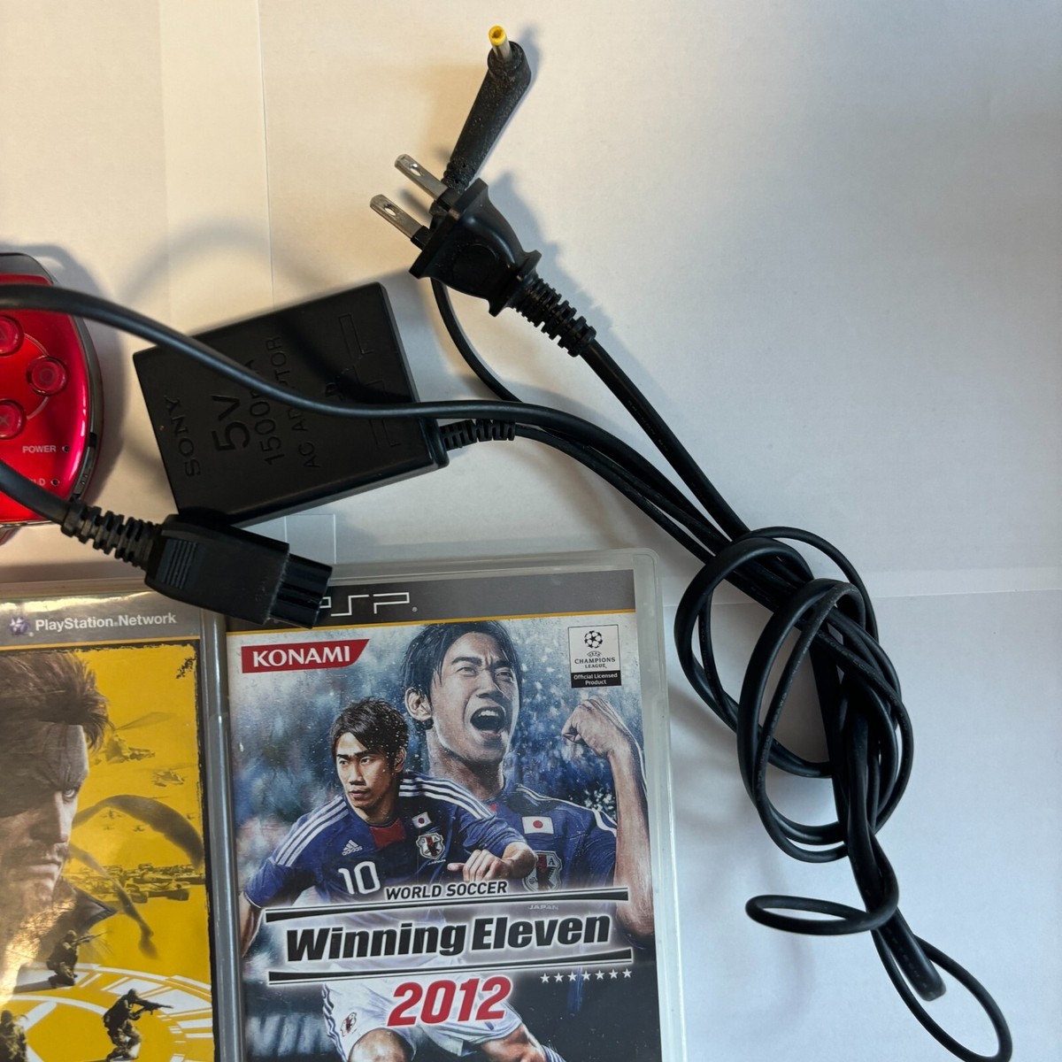PSP 3000 Console Red 5 Game cassette/SONY Battery japan | eBay