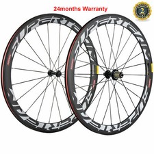 700C 50mm Carbon Wheels Road Bike Clincher Bicycle Wheelset Shimano 3k Matte US