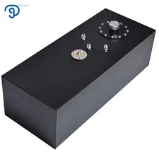 15 Gallon Black Universal Aluminum Racing/Drift Fuel Cell Tank + Level Sender
