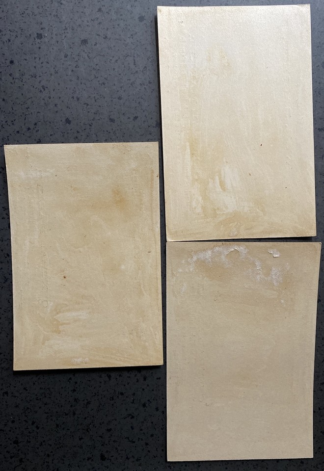 3 Vintage VICTORIAN TRADE CARDS Erie, PA W R Bassett Central Market, W