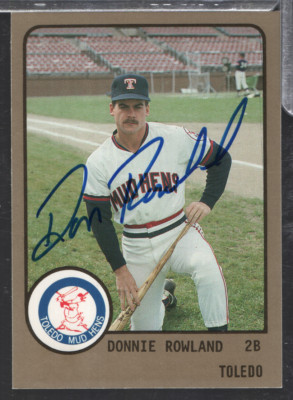 Donnie Rowland Mud Hens Autographed 1988 ProCards #589 w/COA