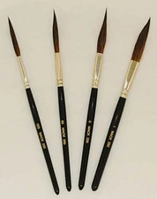 Mack Series 250 Black Lacquered Long Handle Striper Pinstriping Brush Any Size