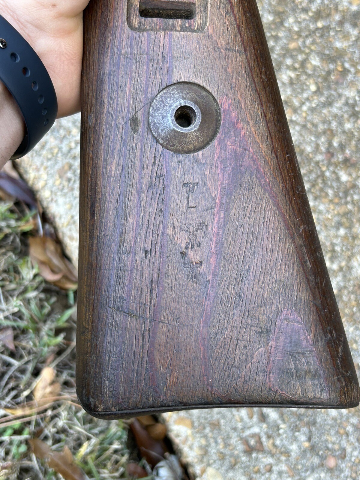 Rare WW2 German Erma K98 Mauser LUFTWAFFE issue Stock Duffle Cut eBay