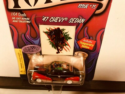 1/64 REVELL TATTOO 1947 CHEVROLET FLEETLINE SEDAN LOWRIDER RED AND