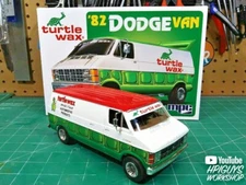 MPC Brand New 1982 Dodge Van Custom Turtle Wax 1:25 scale model car kit MPC943