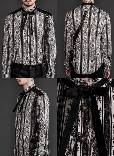 LIP SERVICE GOTHIC GOTH STEAMPUNK JACKET SHIRT VICTORIAN ROCKER COWBOY STEAM - Picture 3 of 12