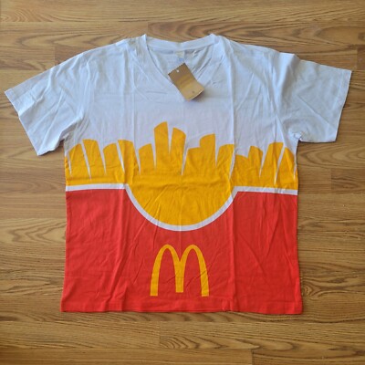 Golden Arches Unlimited Macdonald's French Fries T Shirt V Neck 3XL 