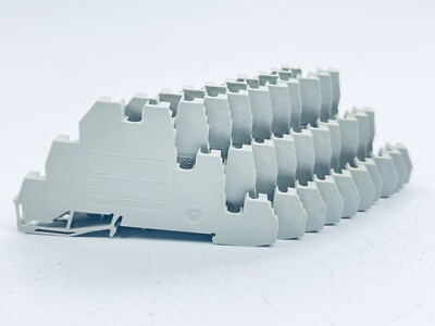 LOT OF 10 ALLEN BRADLEY 1492-WTF3 TERMINAL BLOCK 300VAC/DC IEC 250VAC/DC SER. A