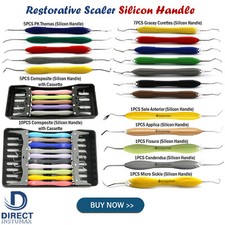 Range of Dental Surgical Instruments Composite Silicon Restorative Scaler Handle