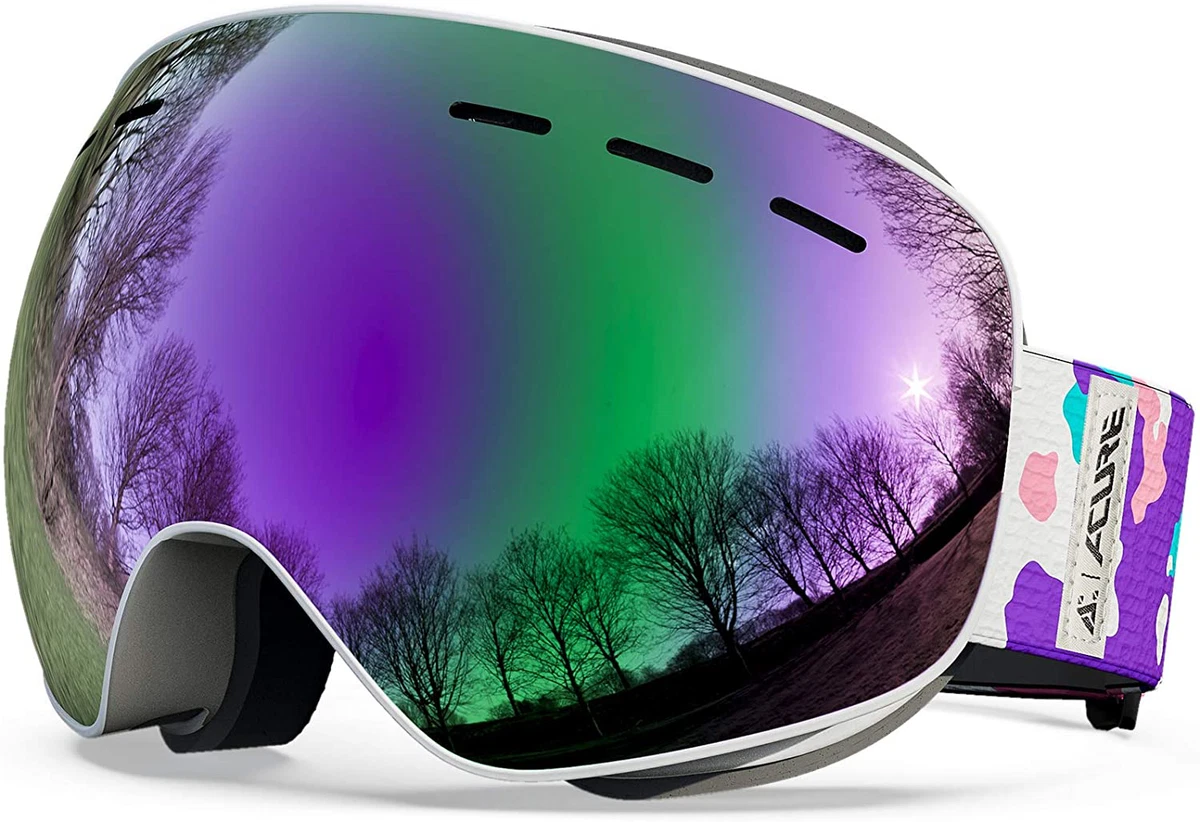 ski goggles purple