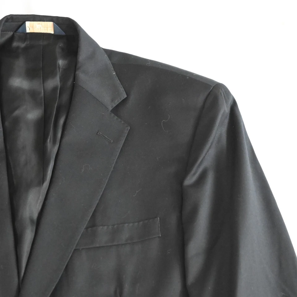 Joseph & Feiss 40R 32x29 Negro 100% Lana Hombre Chaqueta Pantalones Traje Foto 2 de 4