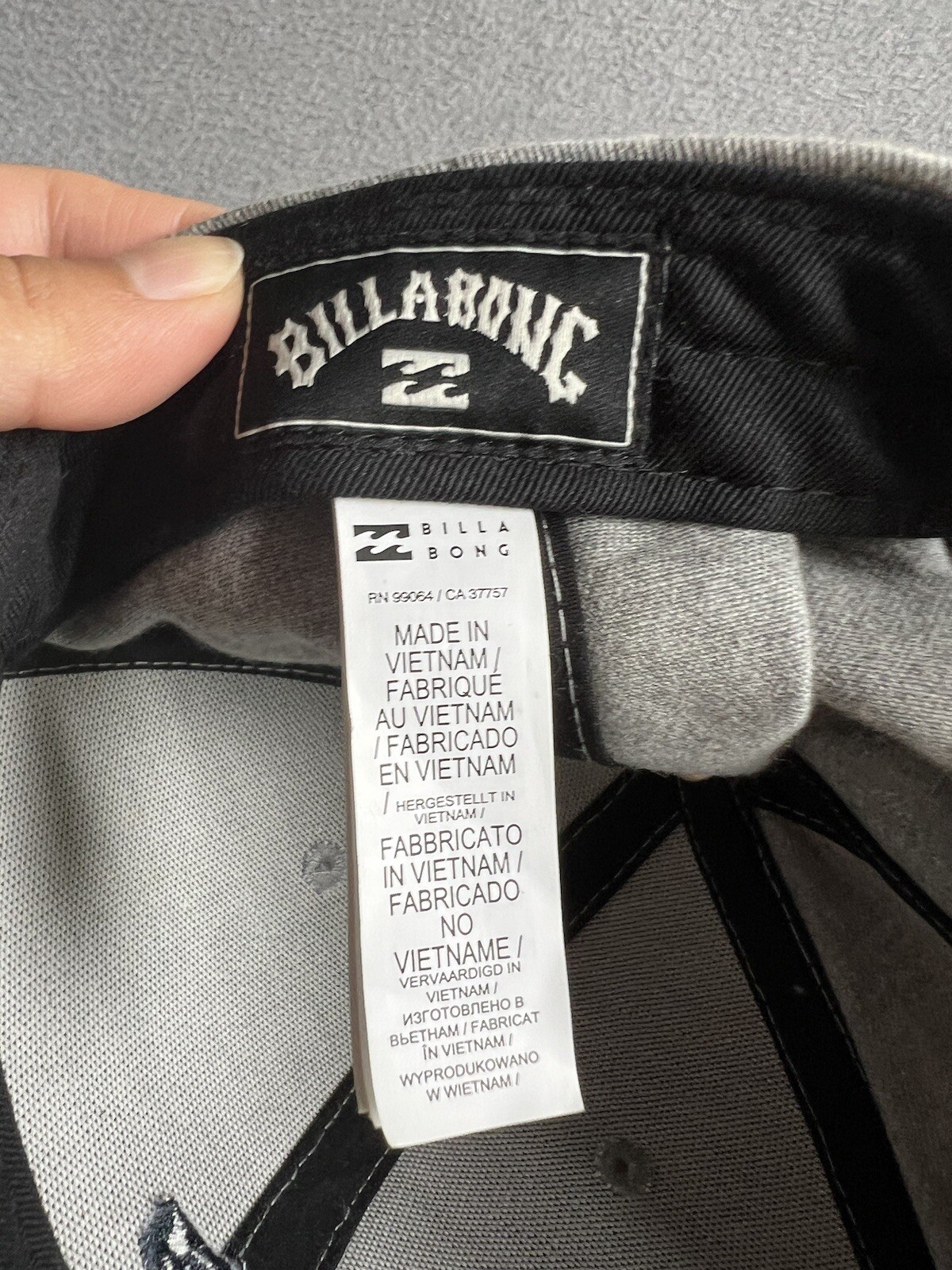 Billabong Gray Strapback Hat Cap Adjustable - image 10