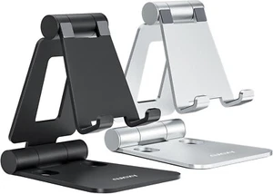 2 Pack Nulaxy Dual pliant Support de téléphone cellulaire entièrement réglable Bureau pliable