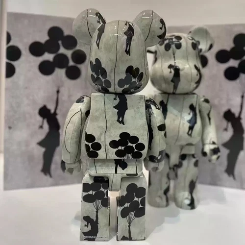 Bearbrick400% Balloon Girl Building Block Bear Action Figure Collection Toy Gift - Picture 18 of 20