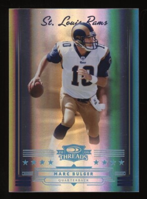 2006 Marc Bulger Donruss Threads Platinum Holofoil #06/25 *NICE*