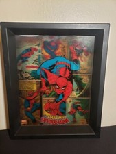 Marvel the amazing Spider Man comic Lenticular Wood 3D Image Wall Decor