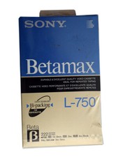 Sony Betamax L-750 Premium 'Hi-Packing' Beta Tape - NEW SEALED PACKAGE