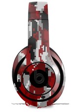 Skin for Beats Studio 2 3 Digital Camouflage Red