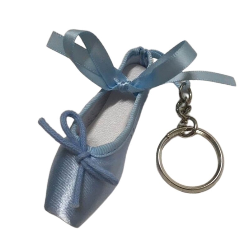 Lovely Ballet Shoe Keyring Stylish Pendant Keychains Ballet Shoe