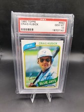 1980 TOPPS PSA 10 GEM MINT #693 CRAIG KUSICK BLUE JAYS POP 43 SET BREAK FLAWLESS