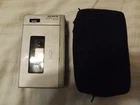 Vintage Sony TCM-600 Walkman Cassette-Corder + Black Suede Case NOT WORKING