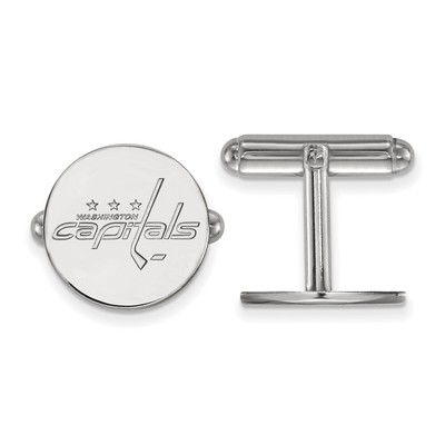 Sterling Silver NHL Washington Capitals Cuff Links