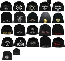 official BEANIE HAT MOTORHEAD guns n roses MOTLEY CRUE paradise lost RUSH zz top