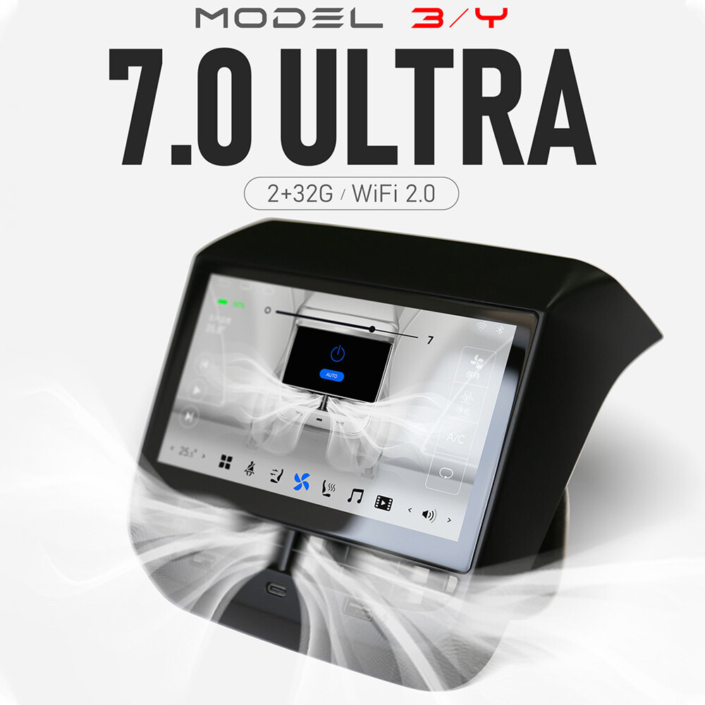 Rear Seat LCD 7inch Touch Screen Entertainment System for Tesla Model 3