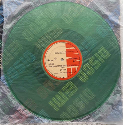 Queen - Maxi Single Green Transparent + 3 Original Rare EMI Cassettes Colombia - Picture 22 of 24