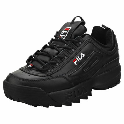 fila black platform trainers