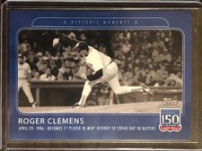 2019 Topps 150 Years of Baseball #44 Roger Clemens Boston Red Sox