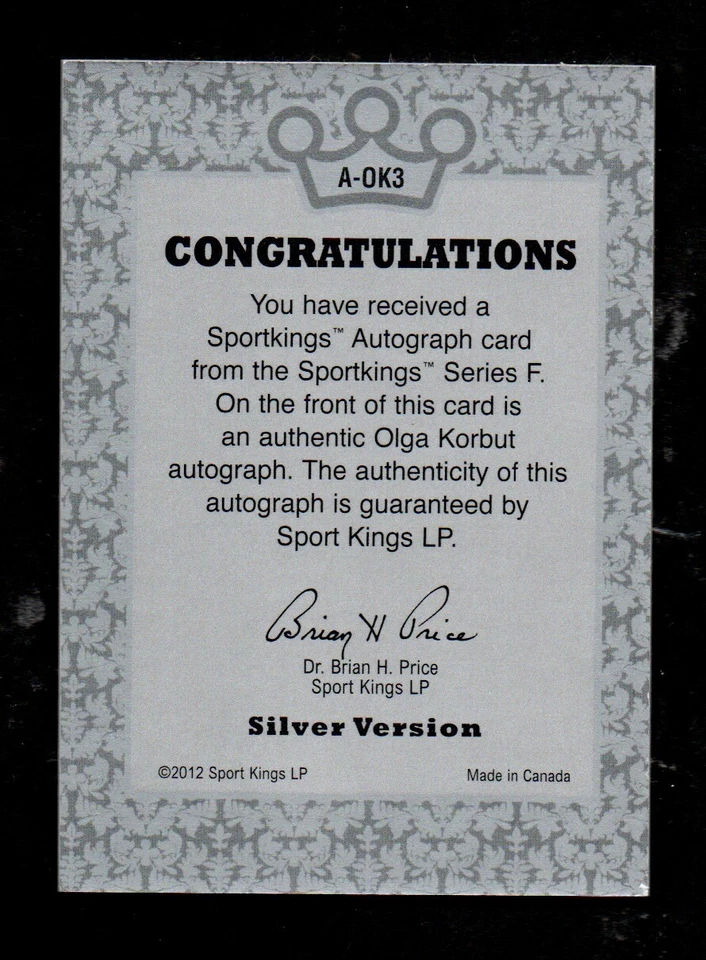 Sport Kings 2013 plata Olga Korbut campeona olímpica de gimnasia Foto 2 de 2