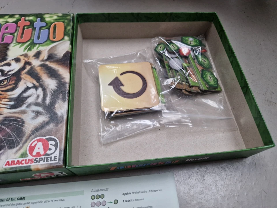 ZOOLORETTO DUELL BY ABACUS GAMES BOARD GAME COMPLETE 2017 RARE - Image 4 of 4
